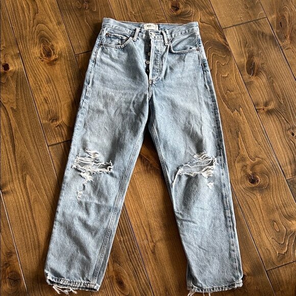 Agolde Light Blue Distressed Women’s Jeans - Picture 1 of 4